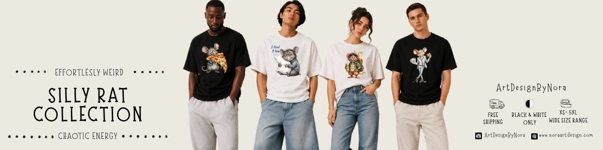 Silly Rat Collection by ArtDesignByNora — effortlessly weird, chaotic energy
