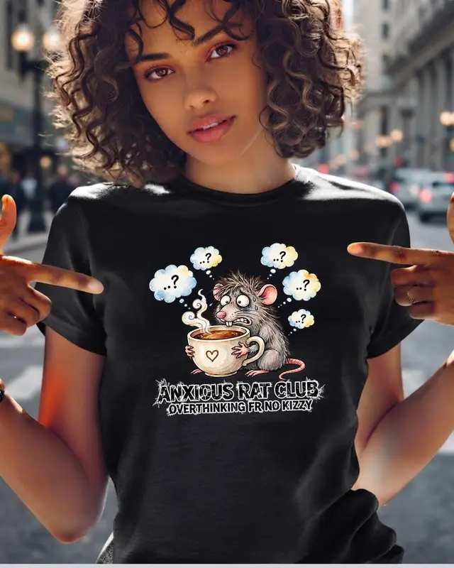Anxious Rat Club Overthinking Shirt — view 2