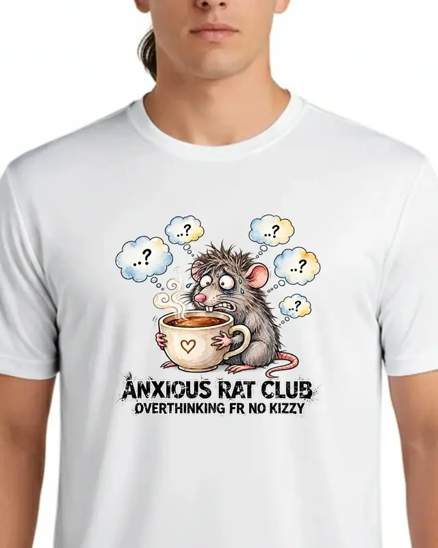 Anxious Rat Club Overthinking Shirt — view 8