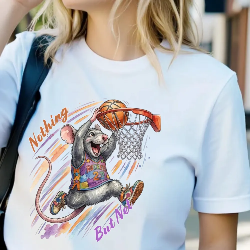 Autism Awareness Basketball Shirt — hand-drawn rat design