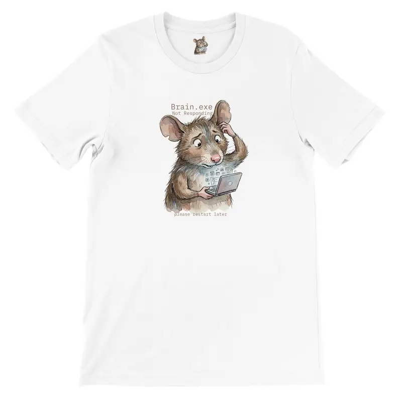 Brain.exe Coding Humor Tee — view 12