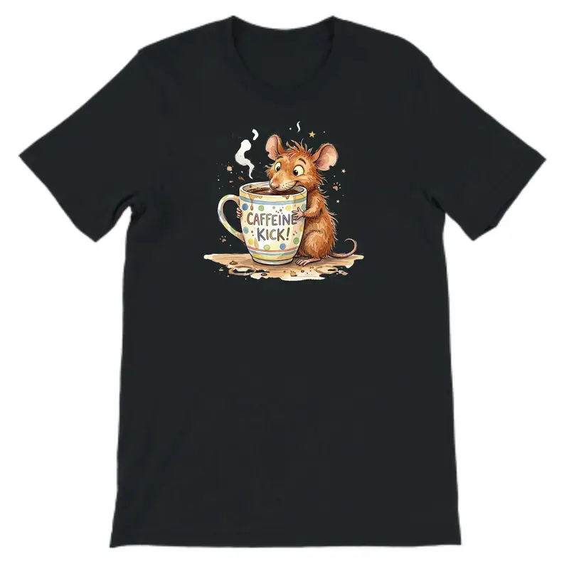 Caffeine Kick Mouse Shirt ā view 4