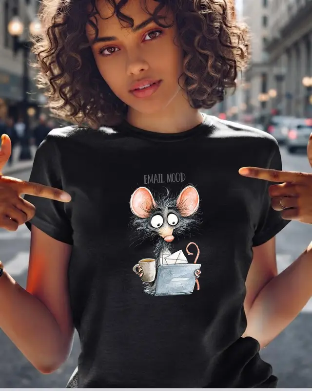 Corporate Burnout Rat Shirt — view 4