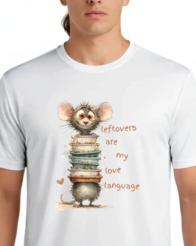 Foodie Graphic — hand-drawn rat design