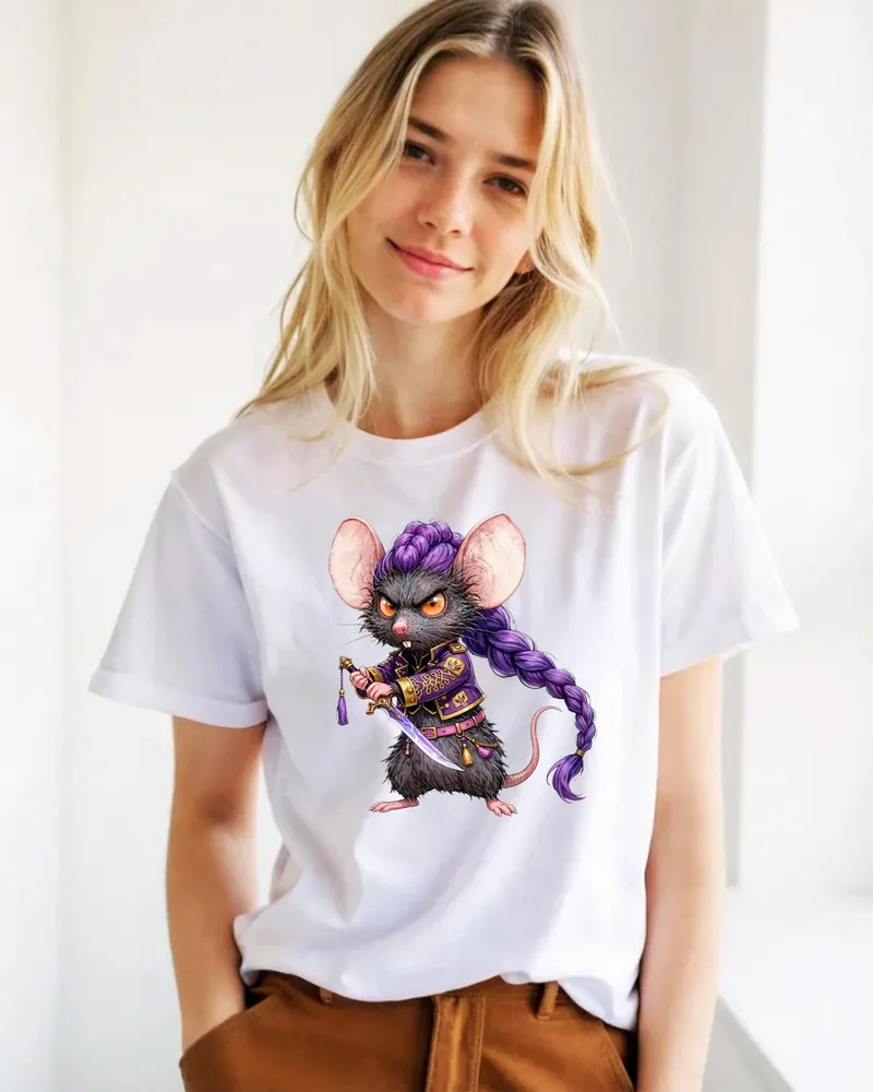 Funny ADHD Rat Shirt — hand-drawn rat design