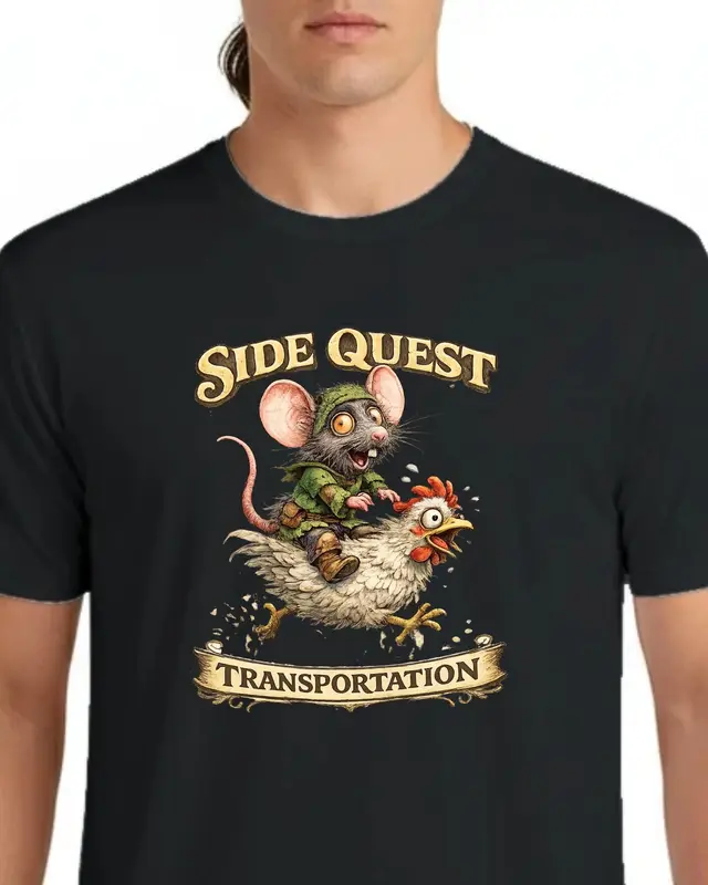 Funny ADHD Rat Shirt — view 3