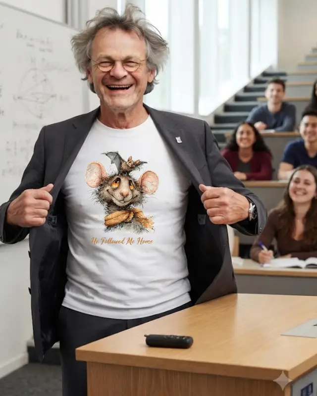 Funny Bat Shirt with Storybook Rat — view 5