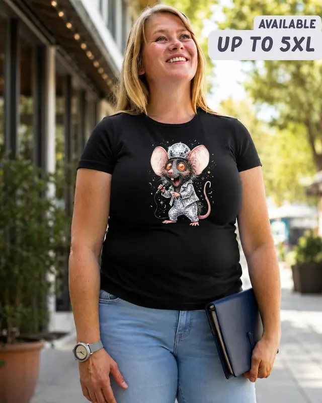 Funny Disco Rat Shirt — view 7