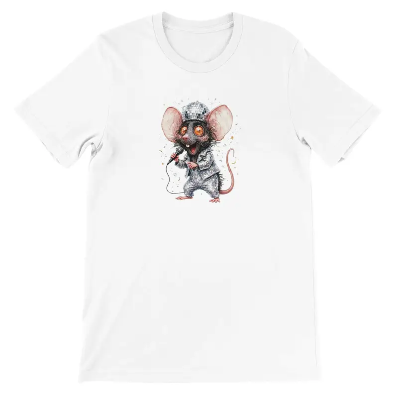 Funny Disco Rat Shirt — view 11