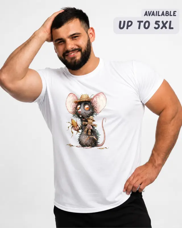 Funny Farmer Rat Shirt — view 3