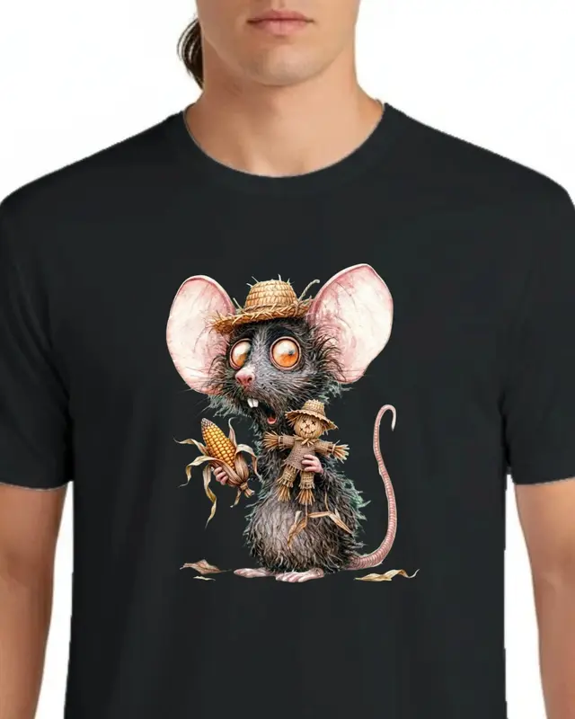 Funny Farmer Rat Shirt — view 8