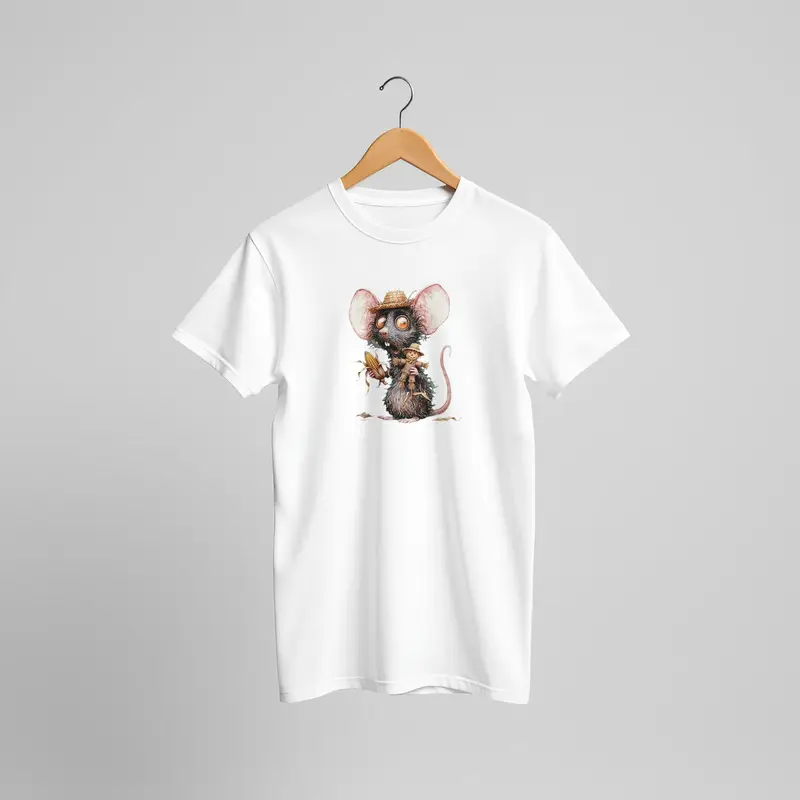 Funny Farmer Rat Shirt — view 14