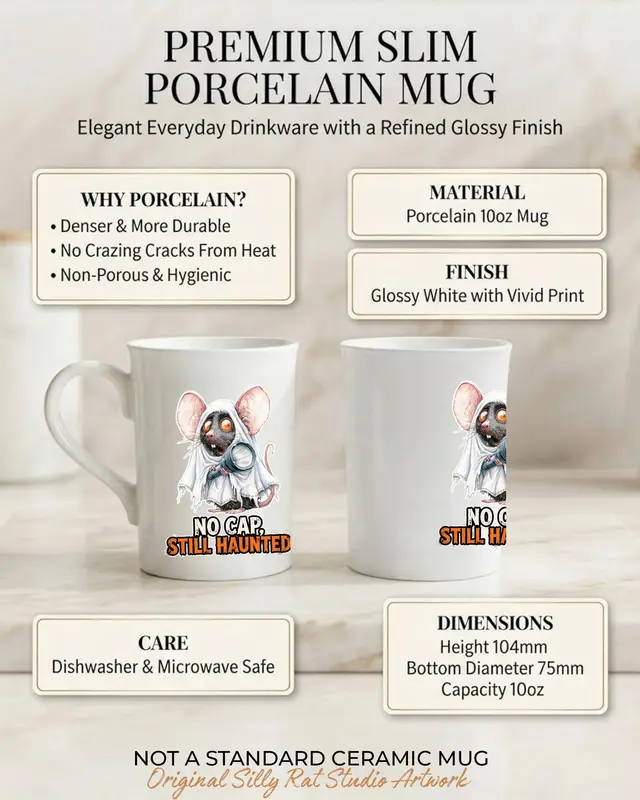 Funny Ghost Rat Mug — view 2