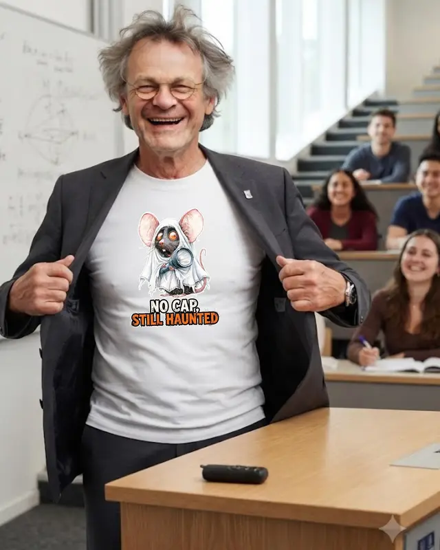 Funny Ghost Rat Shirt — view 7