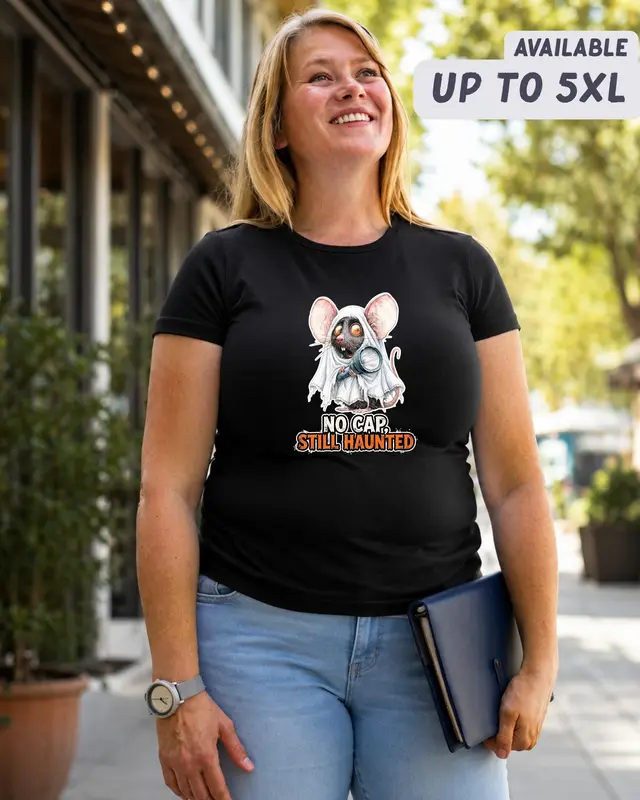 Funny Ghost Rat Shirt — view 8