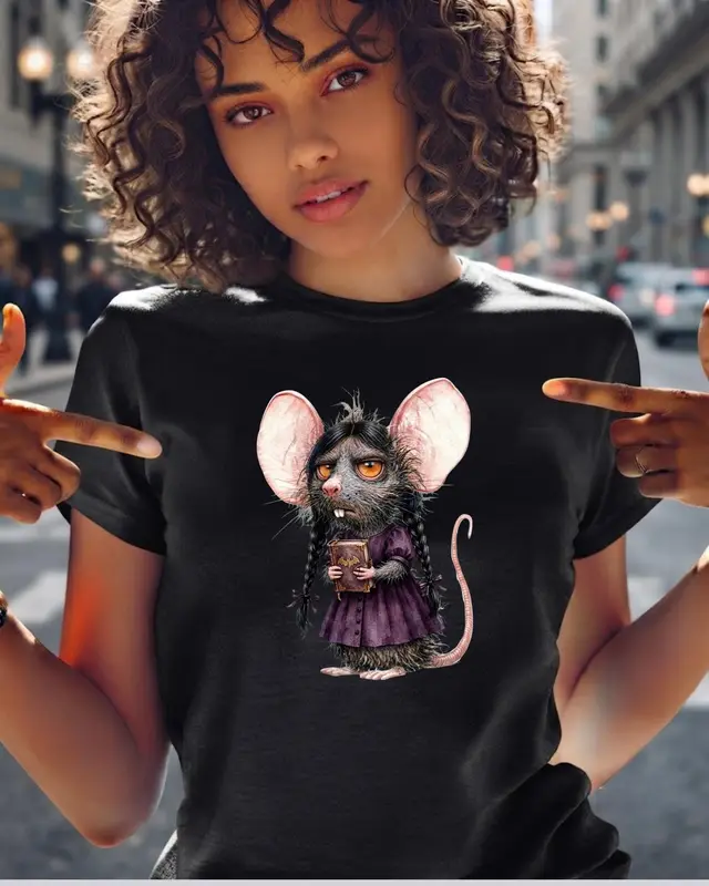 Funny Goth Rat Shirt — view 2