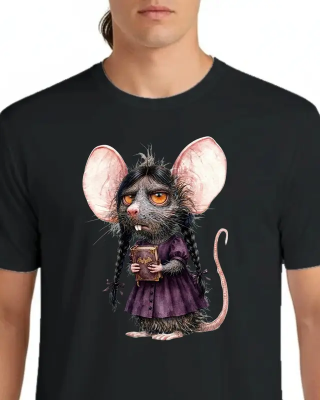 Funny Goth Rat Shirt — view 5