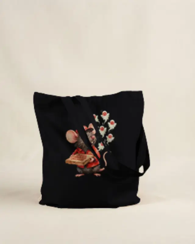 Funny Halloween Pizza Tote Bag — view 2