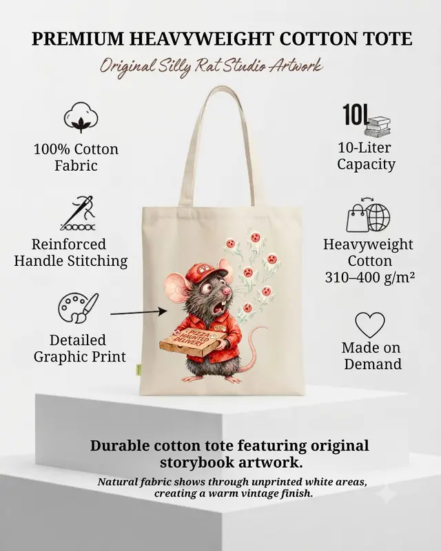 Funny Halloween Pizza Tote Bag — view 3