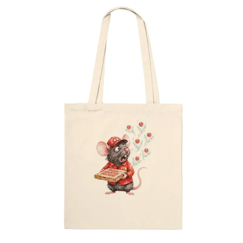 Funny Halloween Pizza Tote Bag — view 4