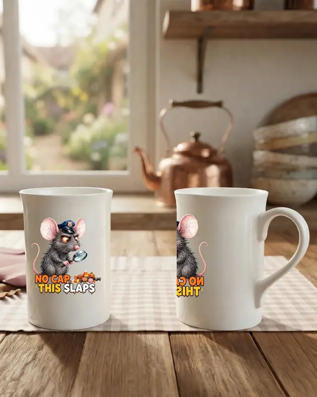 Funny Halloween Rat Mug — view 2