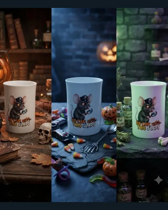 Funny Halloween Rat Mug — view 6