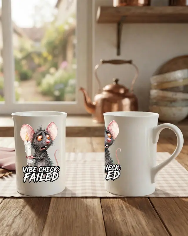 Funny Halloween Rat Mug — view 2
