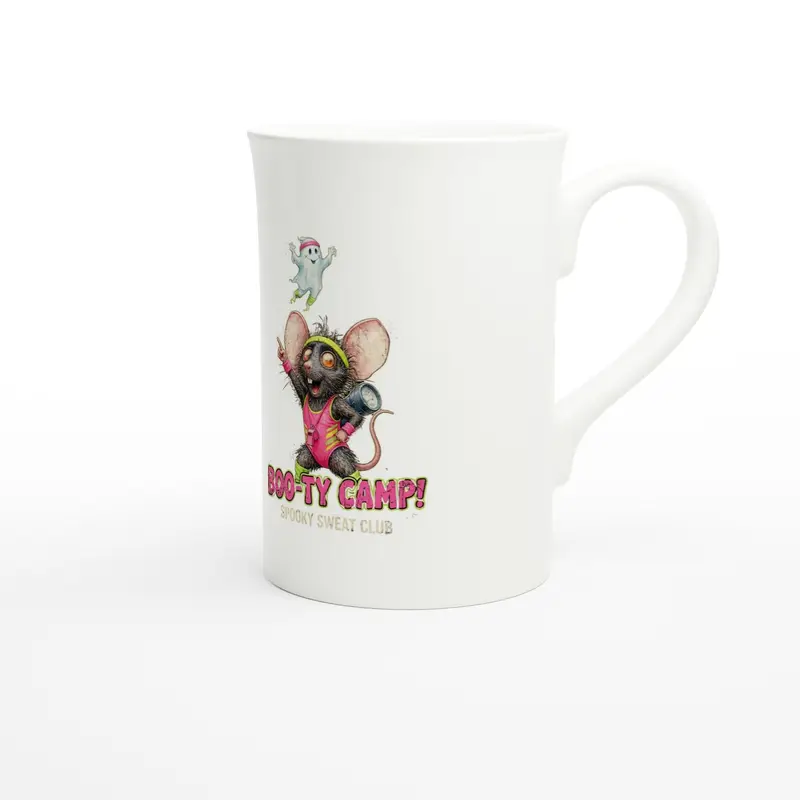 Funny Halloween Rat Porcelain Coffee Mug — view 4