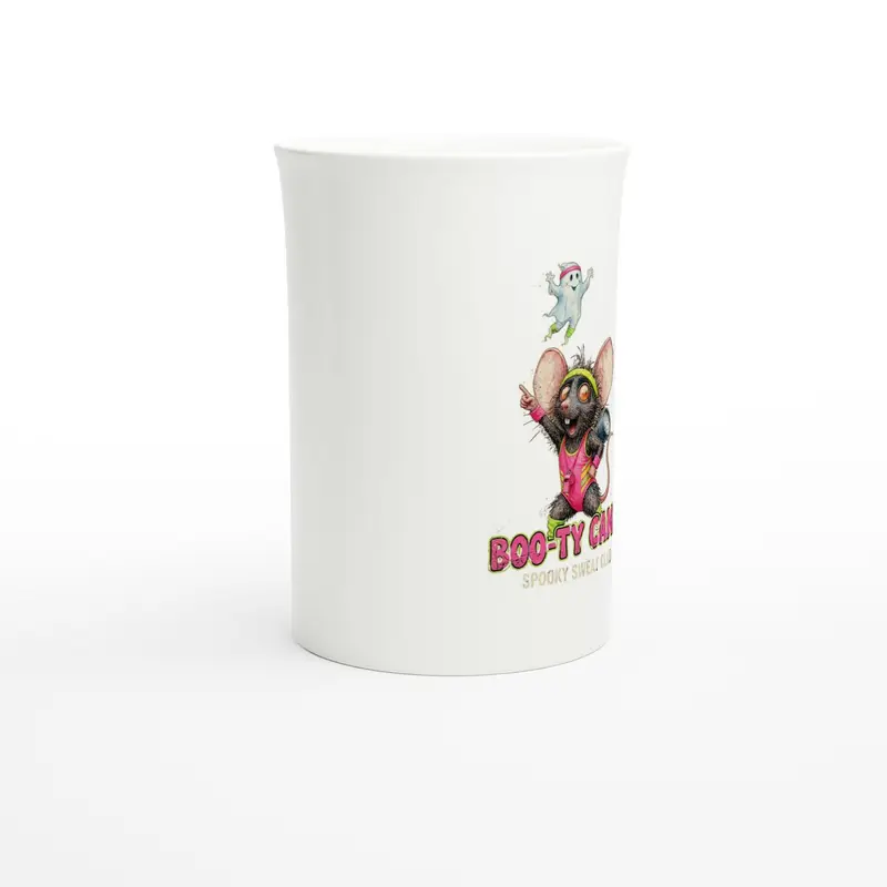 Funny Halloween Rat Porcelain Coffee Mug — view 5