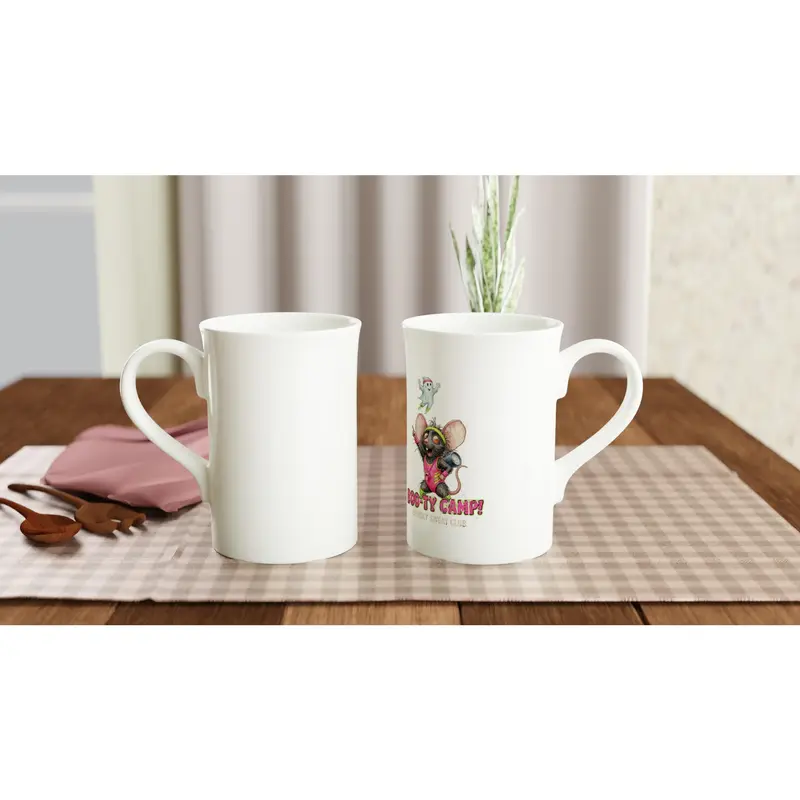 Funny Halloween Rat Porcelain Coffee Mug — view 6