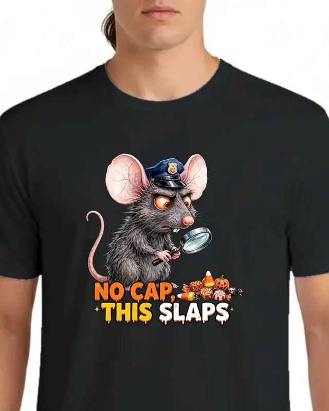 Funny Halloween Rat Shirt — view 5