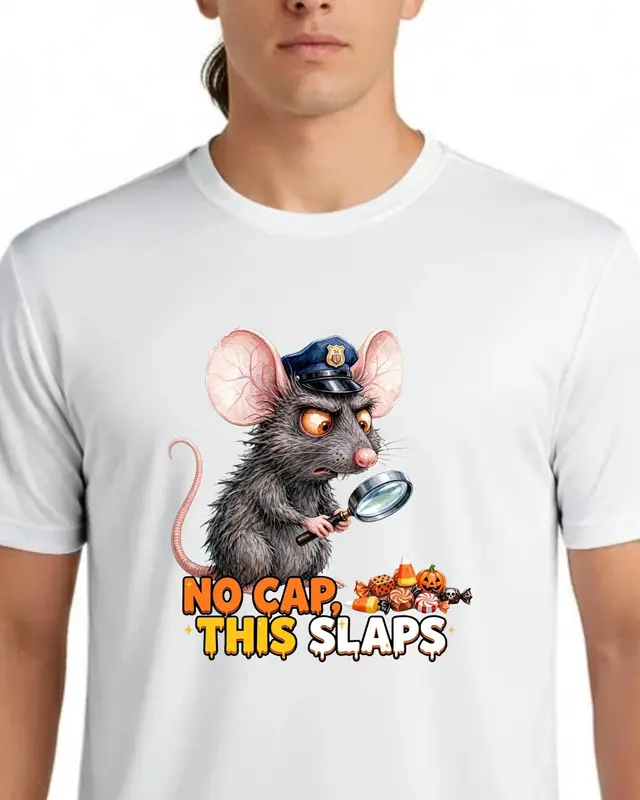 Funny Halloween Rat Shirt — view 6