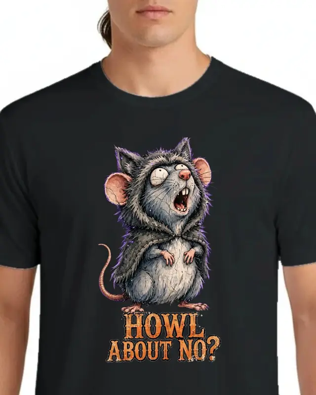 Funny Halloween Rat Shirt — view 3