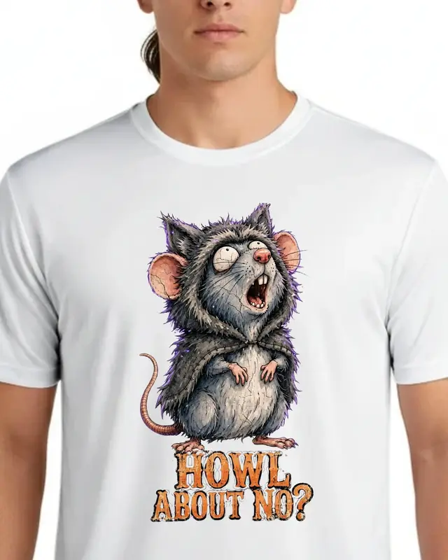 Funny Halloween Rat Shirt — view 4