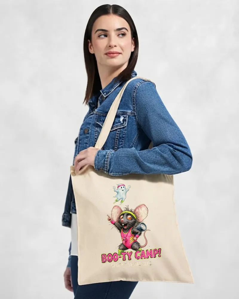 Funny Halloween Rat Tote Bag — hand-drawn rat design