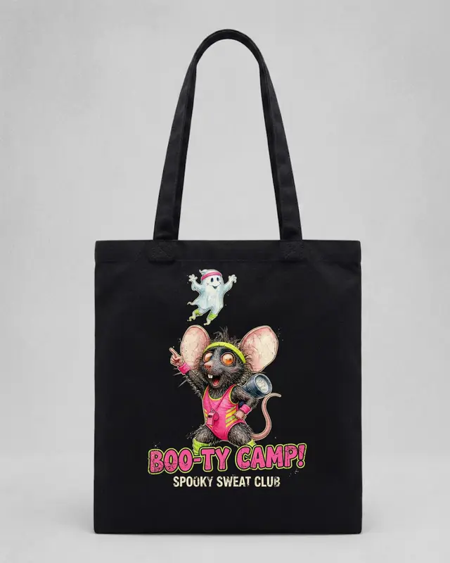 Funny Halloween Rat Tote Bag — view 4