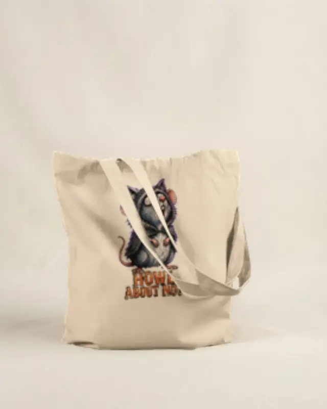 Funny Halloween Rat Tote Bag — view 2