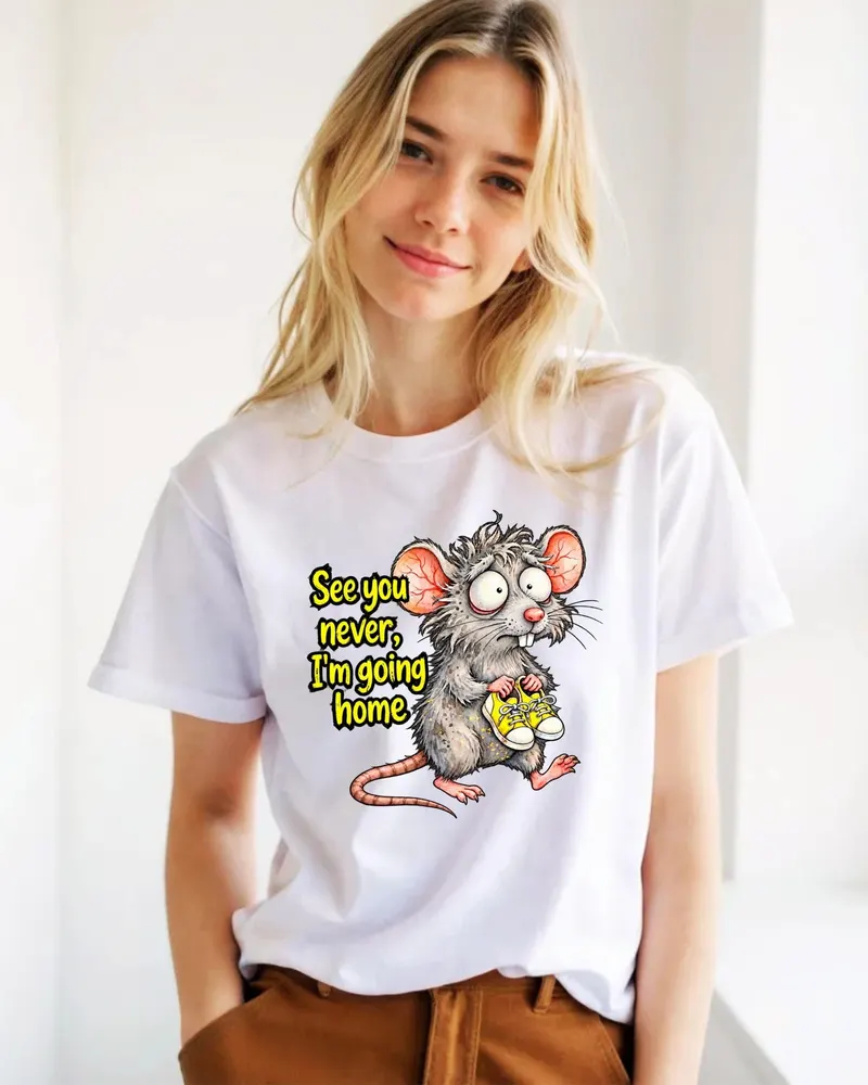 Funny Introvert Rat Shirt — hand-drawn rat design