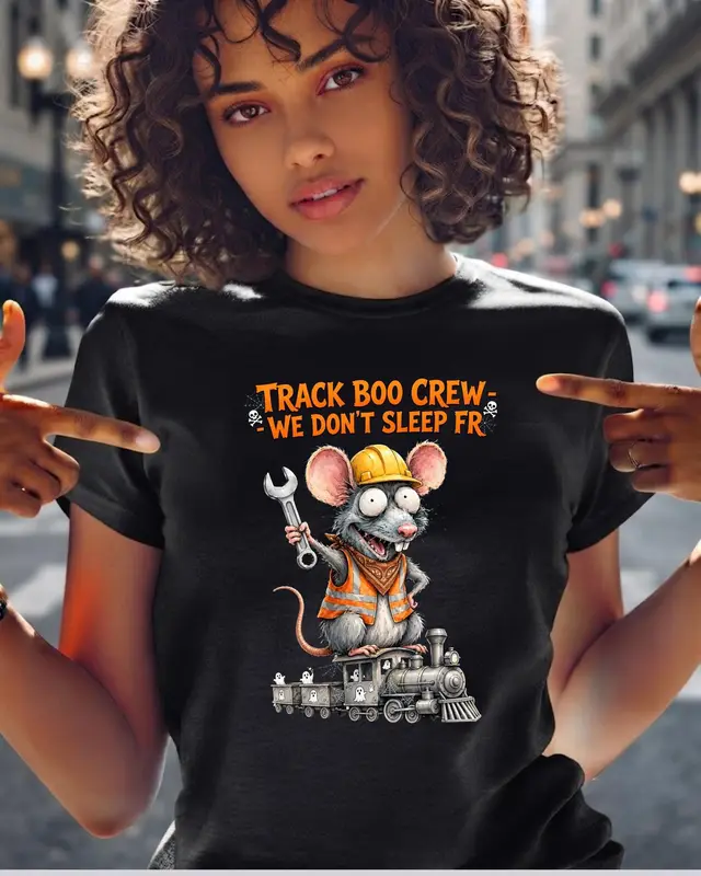 Funny Railroad Worker Halloween Shirt — view 2
