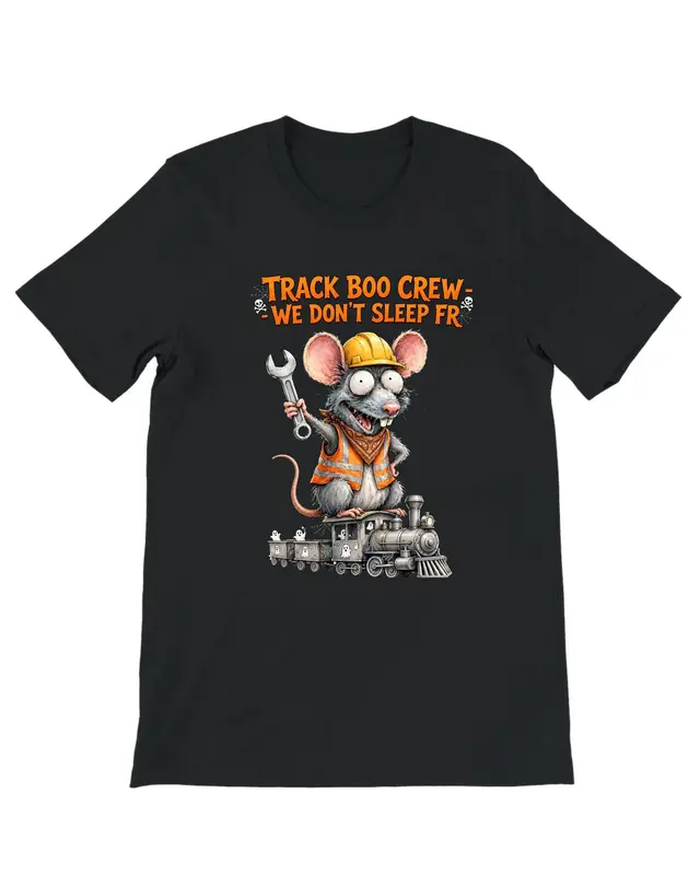 Funny Railroad Worker Halloween Shirt — view 6