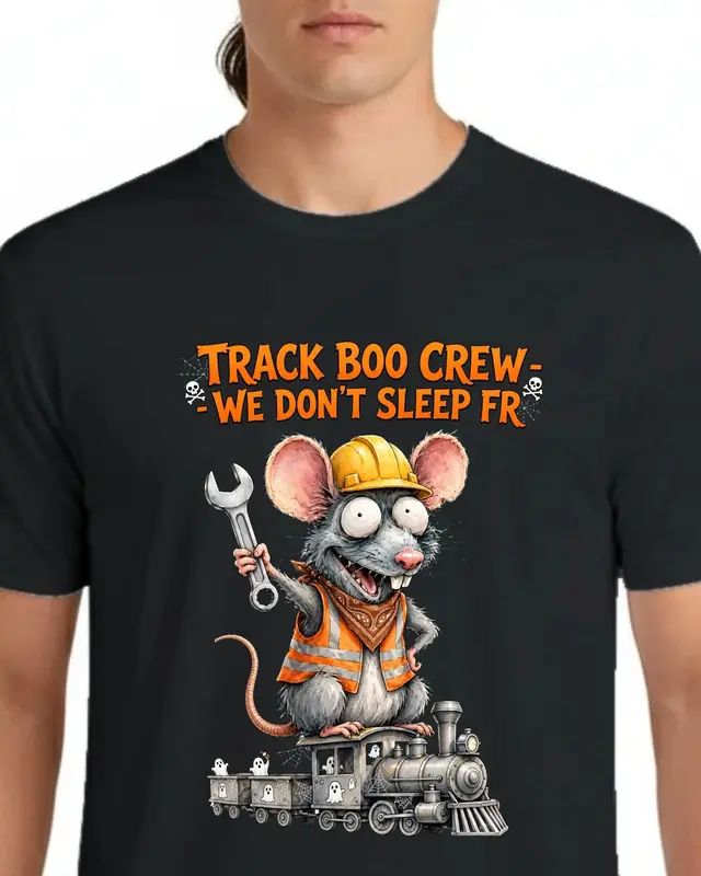 Funny Railroad Worker Halloween Shirt — view 10