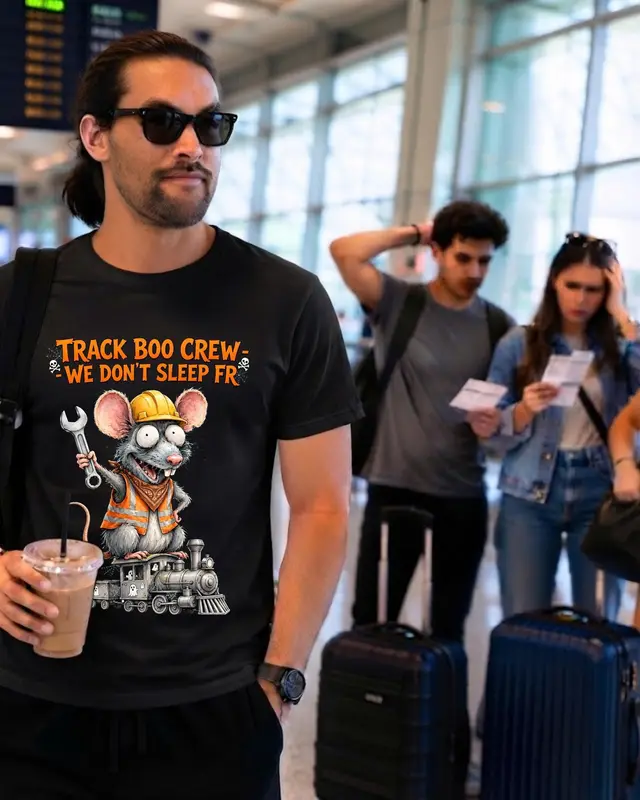 Funny Railroad Worker Halloween Shirt — view 11