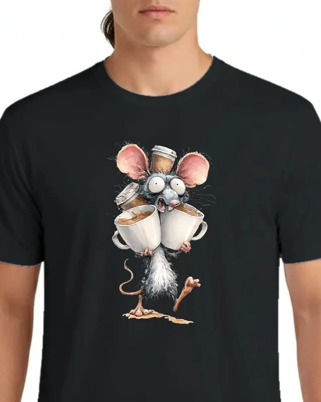 Funny Rat Coffee Lover Shirt — view 3