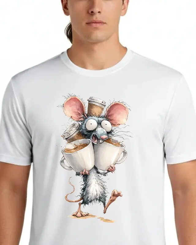 Funny Rat Coffee Lover Shirt — view 4