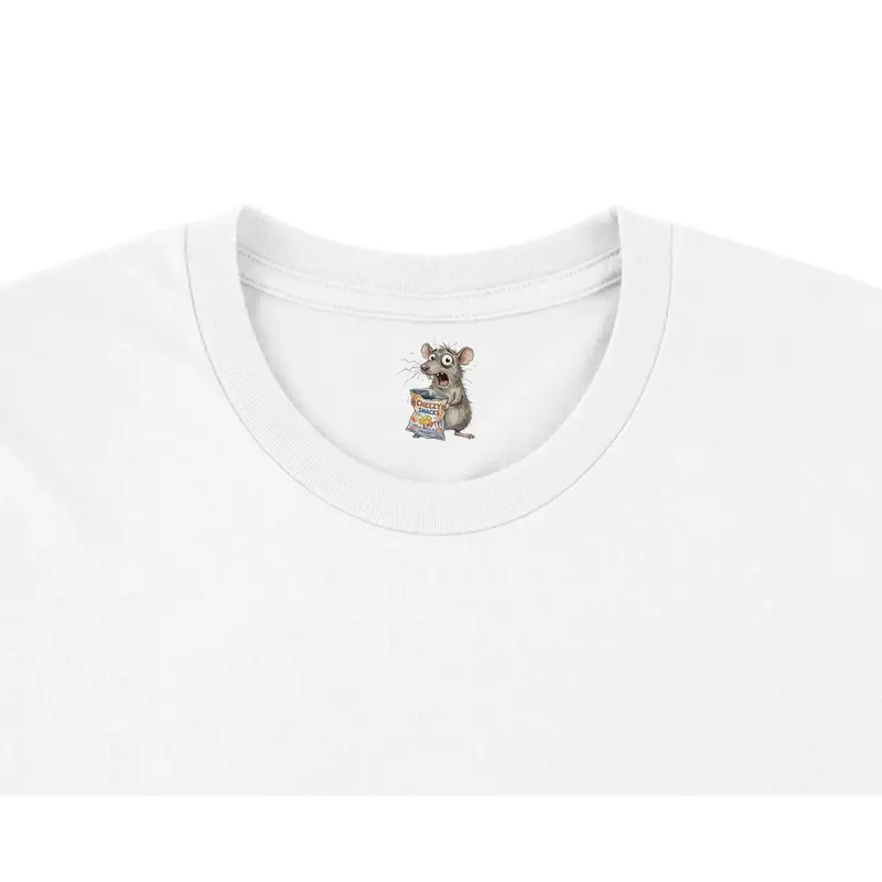 Funny Rat Empty Cheesy Snacks T-Shirt — view 4