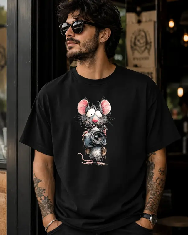 Funny Rat Photographer Shirt — view 2
