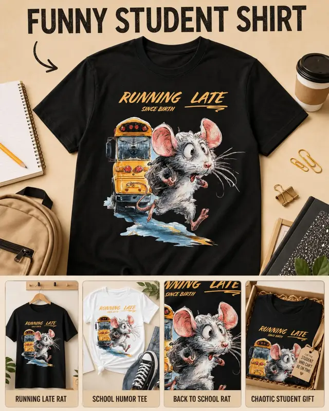 Funny Rat Shirt — view 4