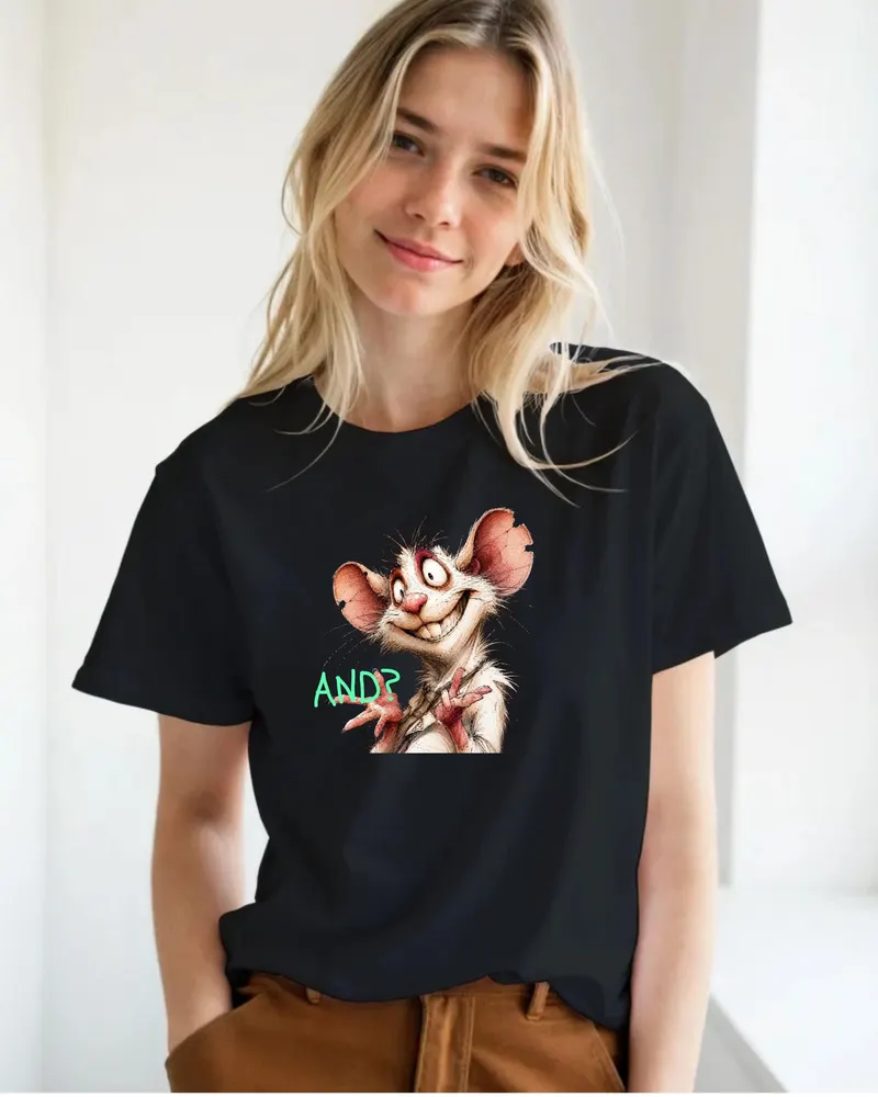 Funny Rat Shirt — hand-drawn rat design