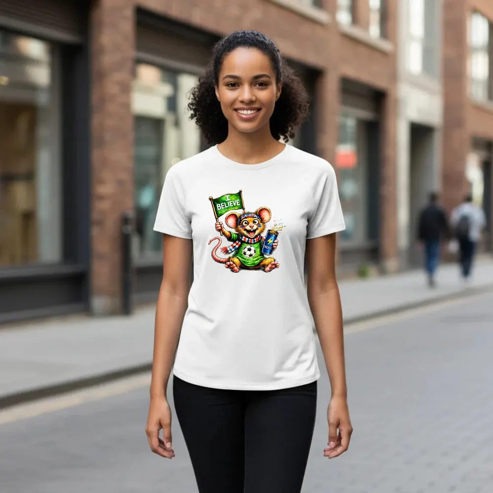 Funny Rat Soccer Shirt — hand-drawn rat design