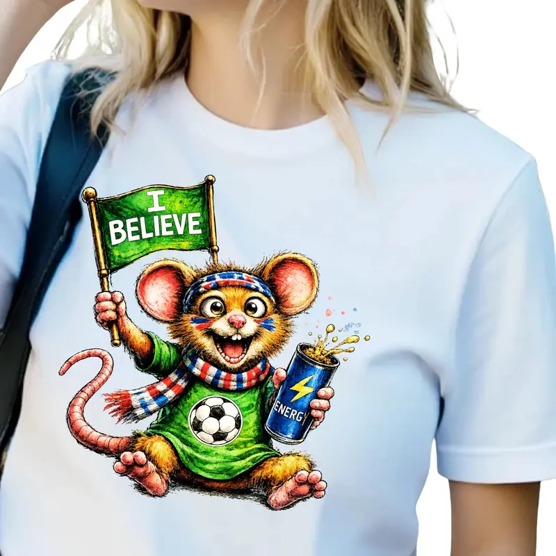 Funny Rat Soccer Shirt — view 2